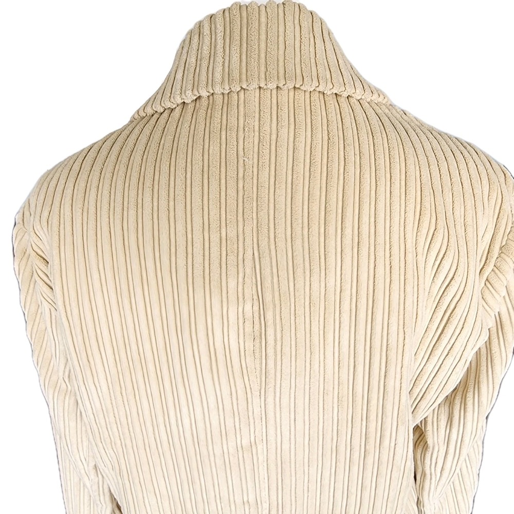 Free People We the Free Corduroy Jacket Blazer Womens XS Cream Oversized Relaxed - Picture 6 of 12